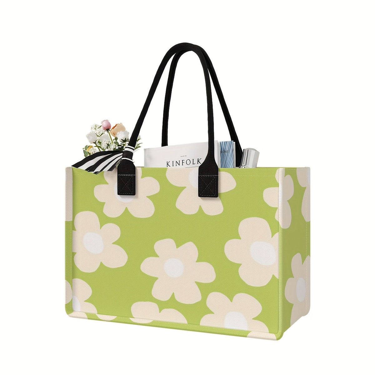 Floral Print Tote Bag