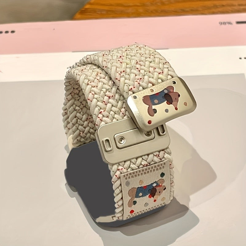 Dog Pattern Nylon Watch Band