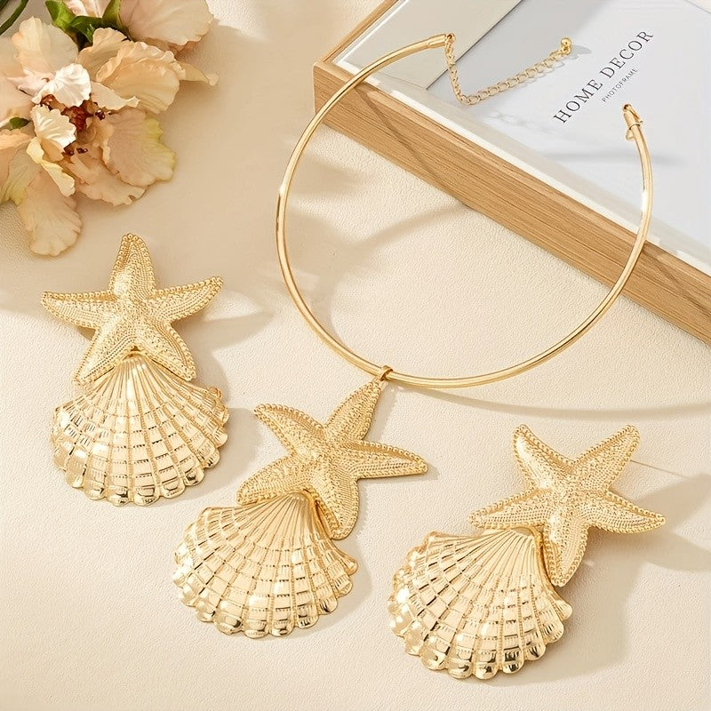 Starfish & Shell Jewelry Set