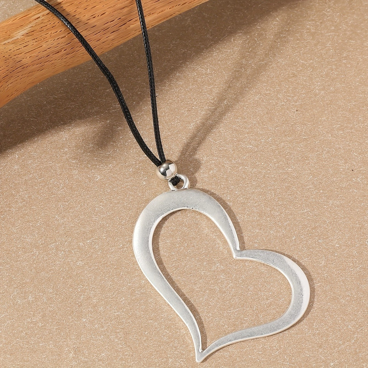 Organic Contour Heart Necklace