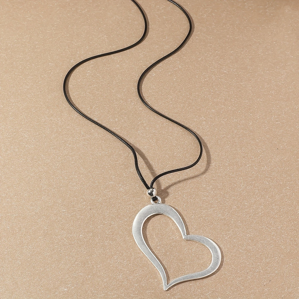 Organic Contour Heart Necklace