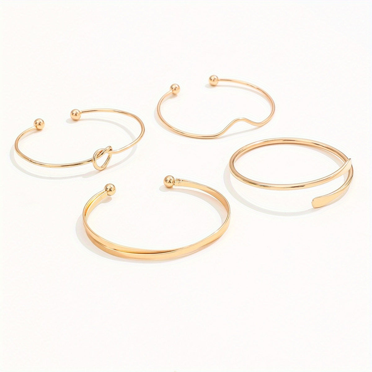 Mixed Open Cuff Bracelet Set