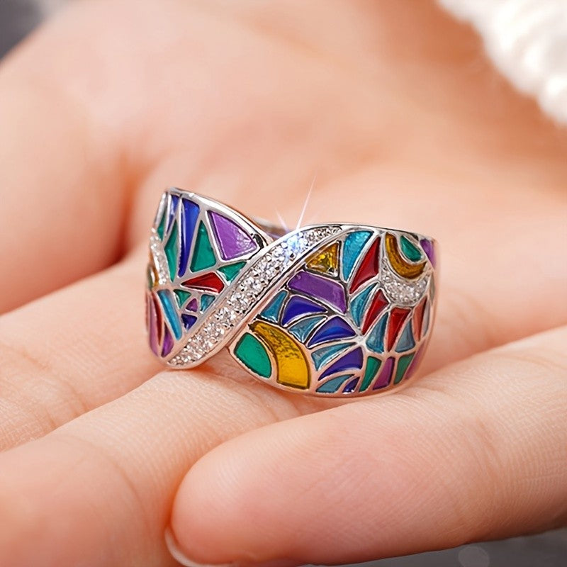 Colorful Enamel Wrap Ring