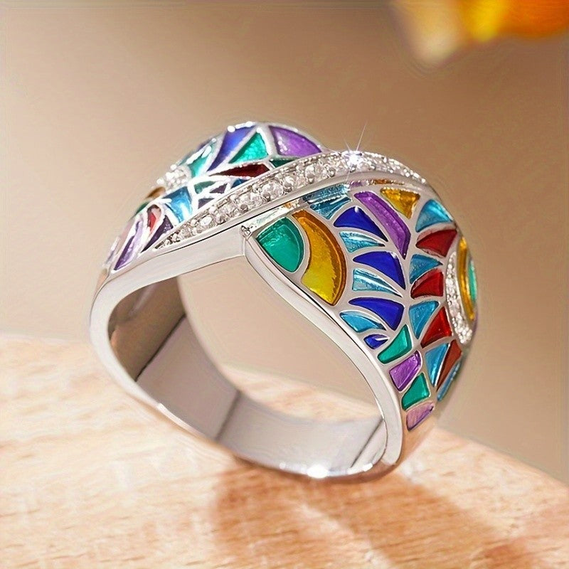 Colorful Enamel Wrap Ring