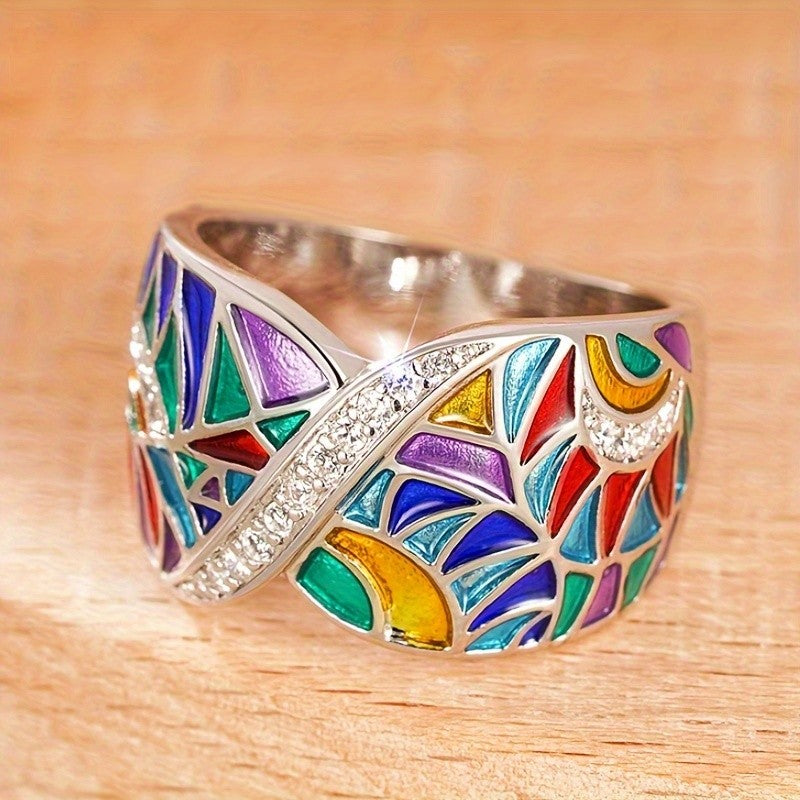 Colorful Enamel Wrap Ring