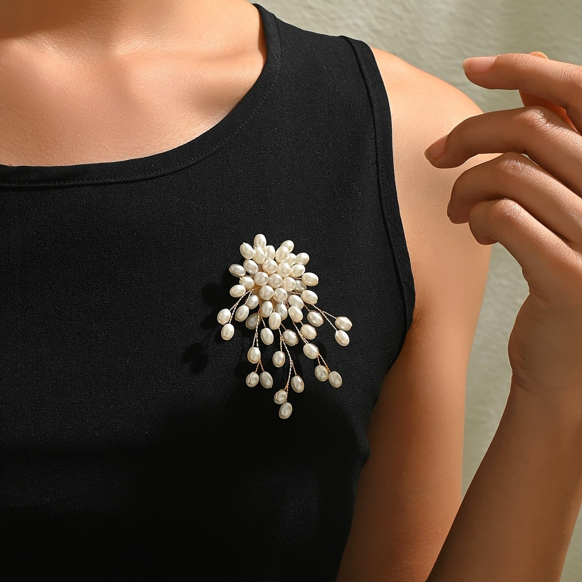 Pearl Cluster Brooch