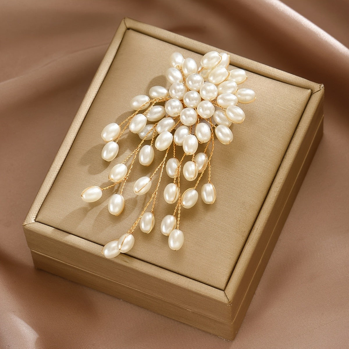 Pearl Cluster Brooch