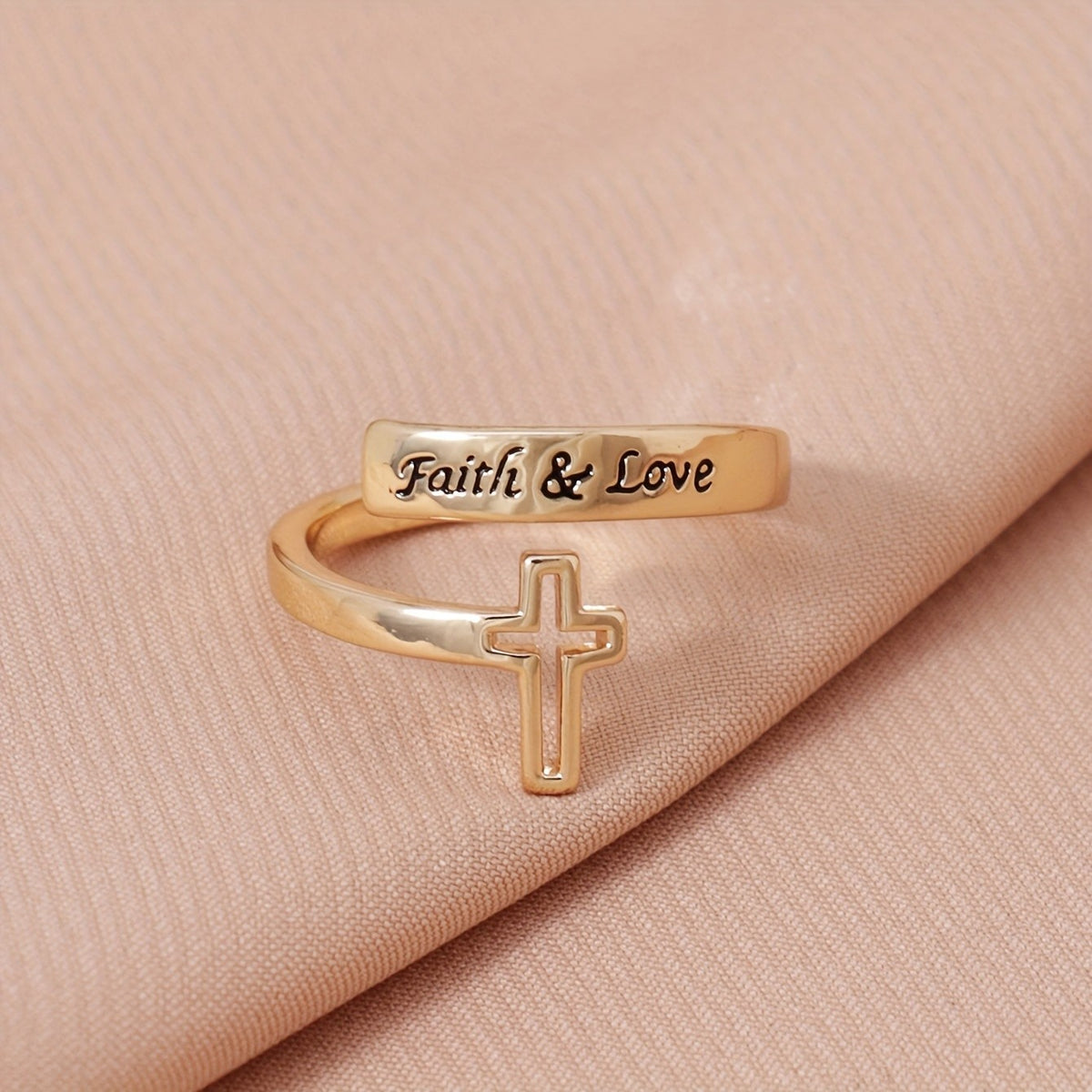 Faith & Love Cross Ring