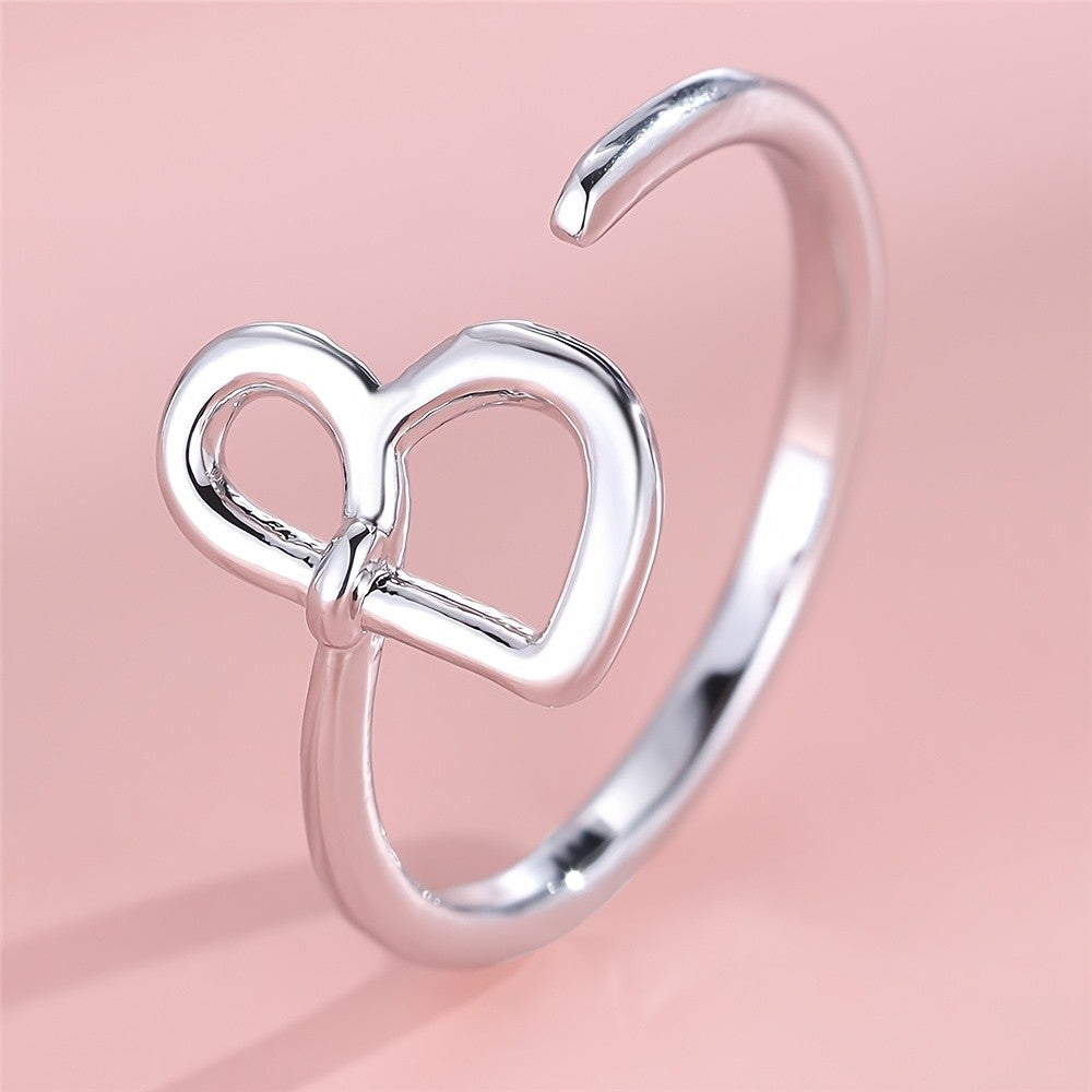 Adjustable Letter A Cuff Ring