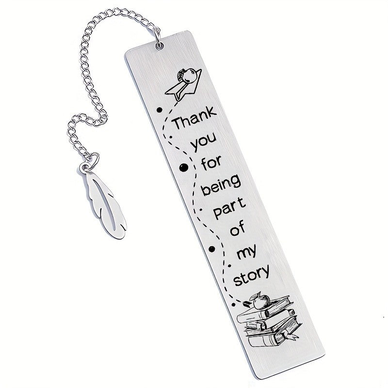 Feather & Book Bookmark