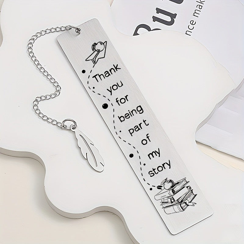 Feather & Book Bookmark