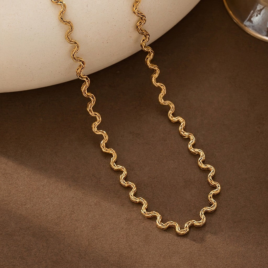 Water Wave Chain Necklace