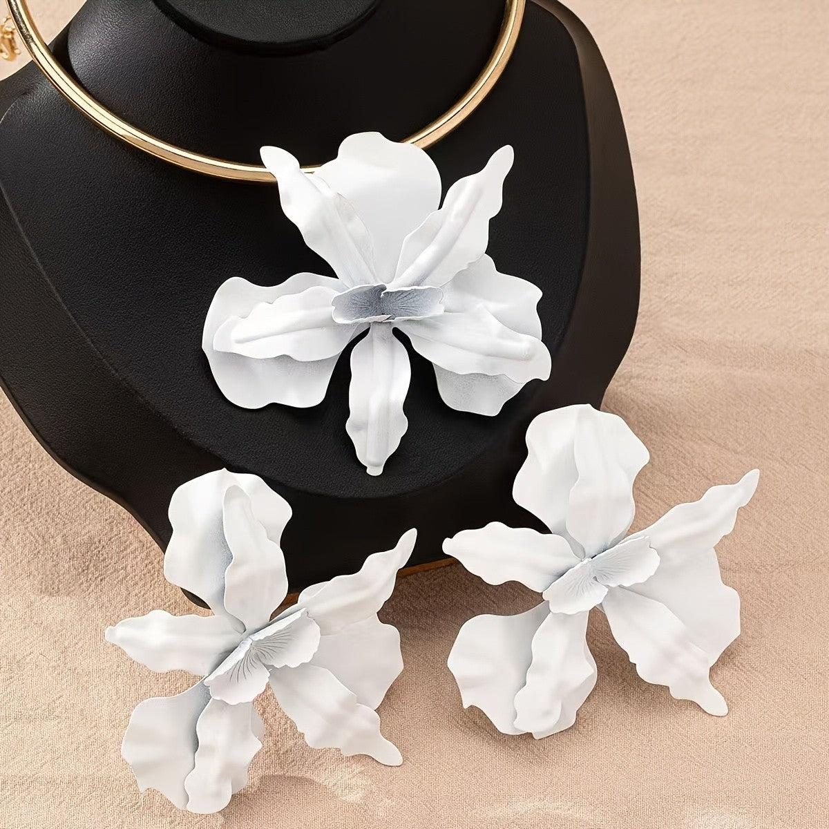 Magenta Floral Earrings