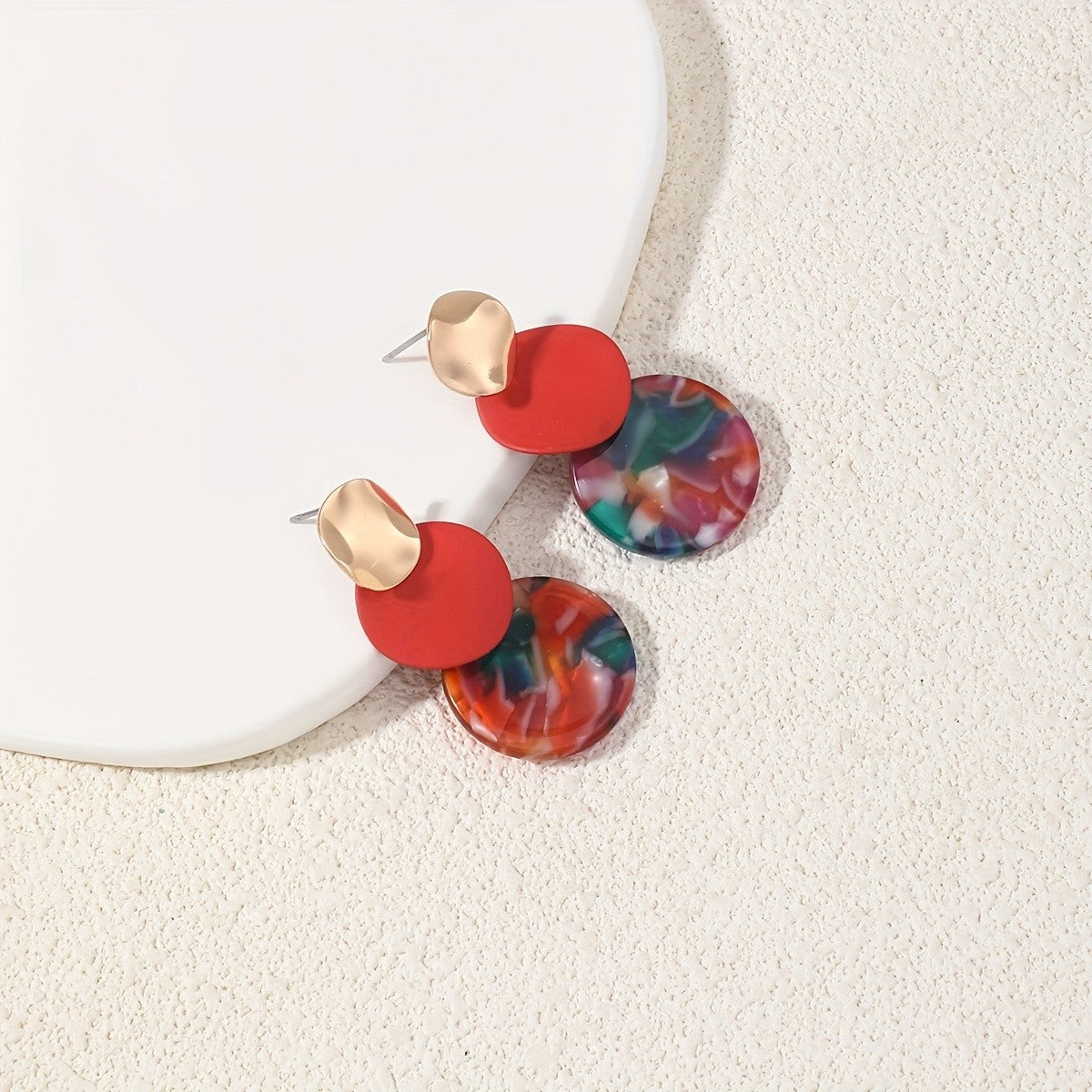 Colorful Resin Drop Earrings