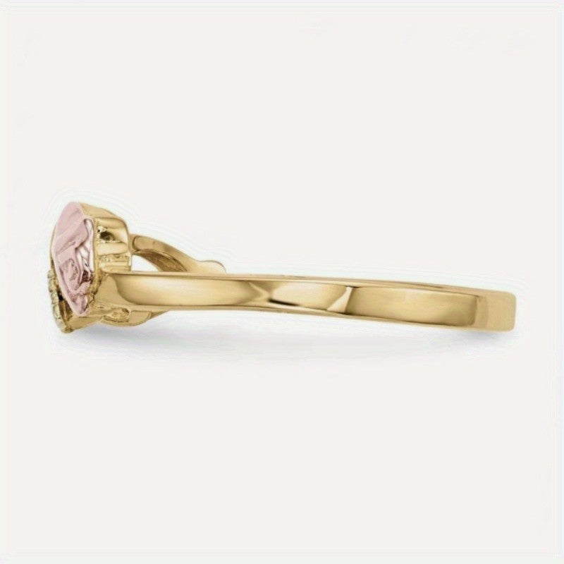 Rose & Crystal Love Knot Ring