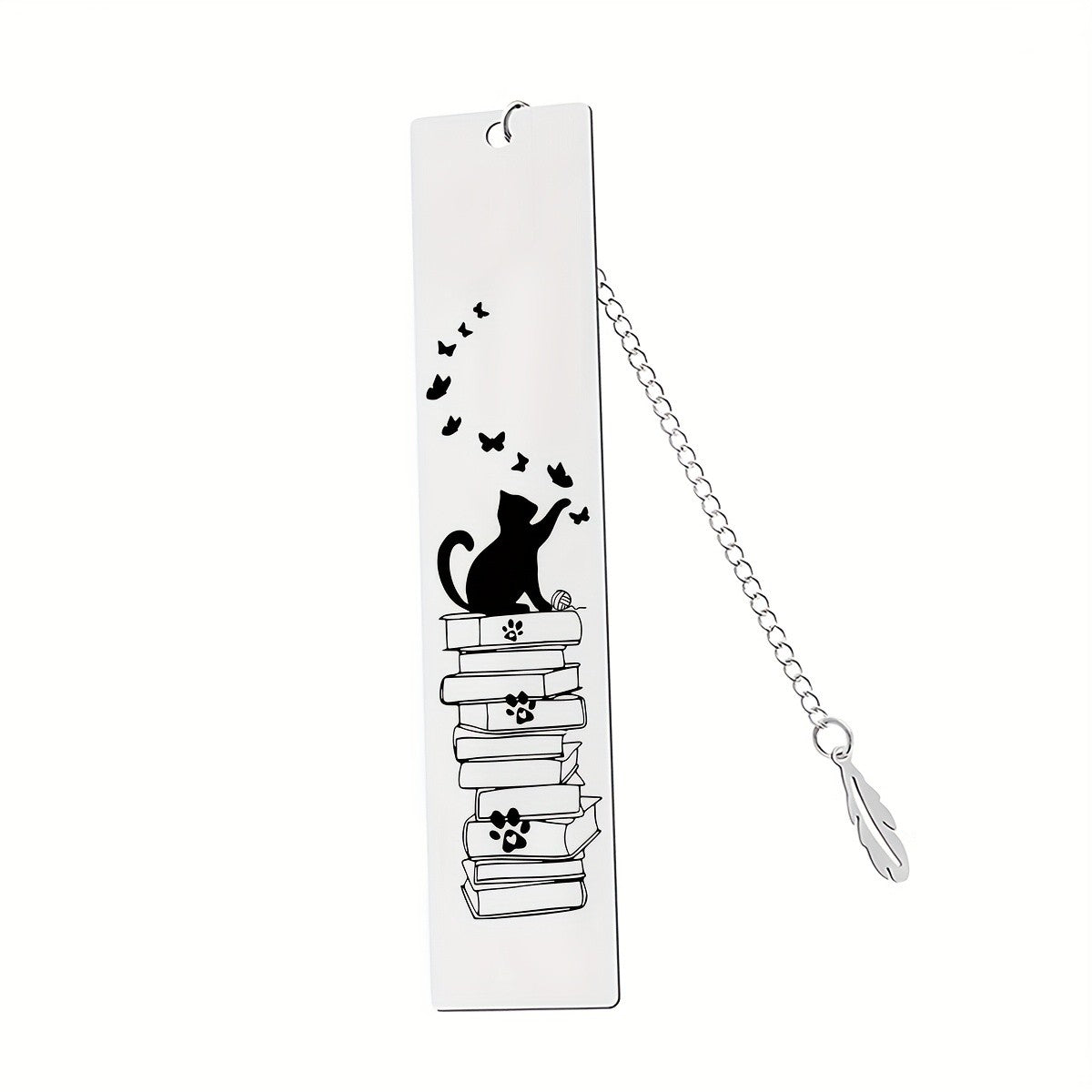 Cat & Butterfly Stack Bookmark
