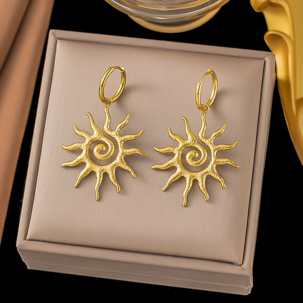 Sunburst Spiral Necklace & Earring Set