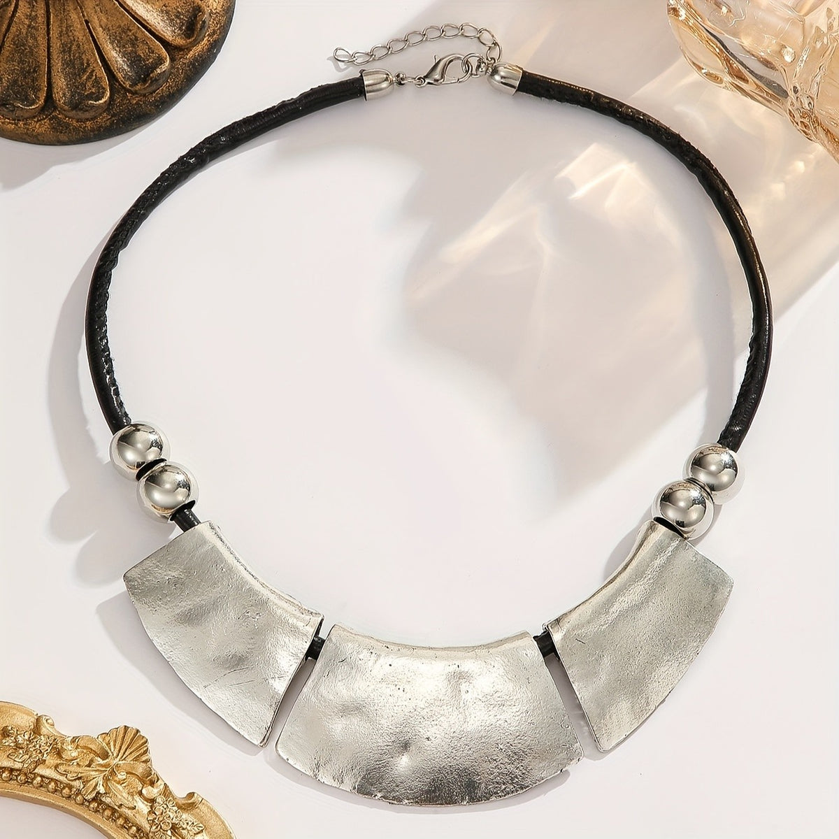 Geometric Arc Statement Necklace