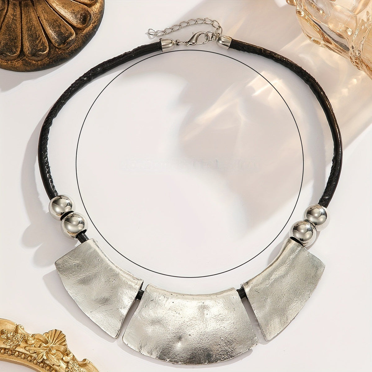 Geometric Arc Statement Necklace