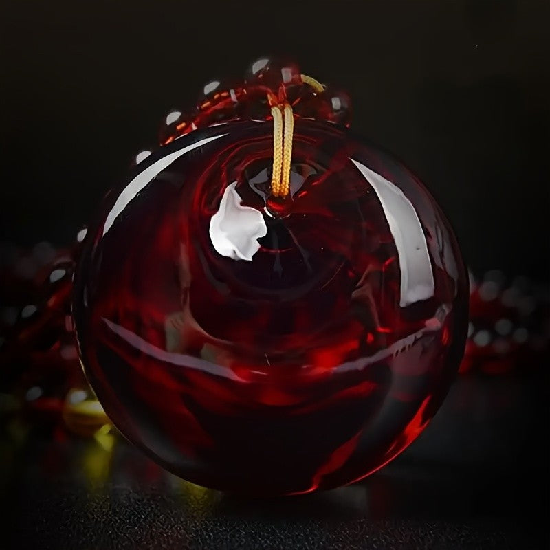 Round Amber Pendant