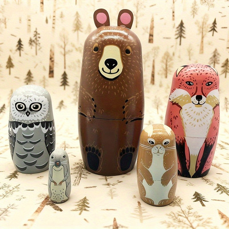 Woodland Animal Nesting Doll Set