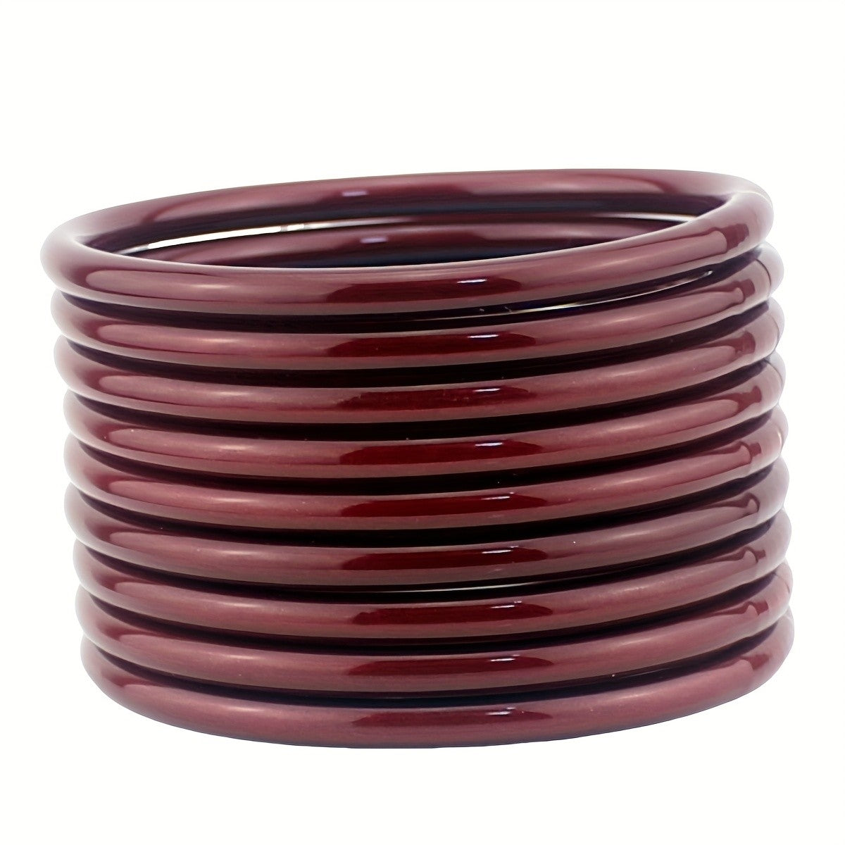 Teal Glitter Silicone Bangle Set