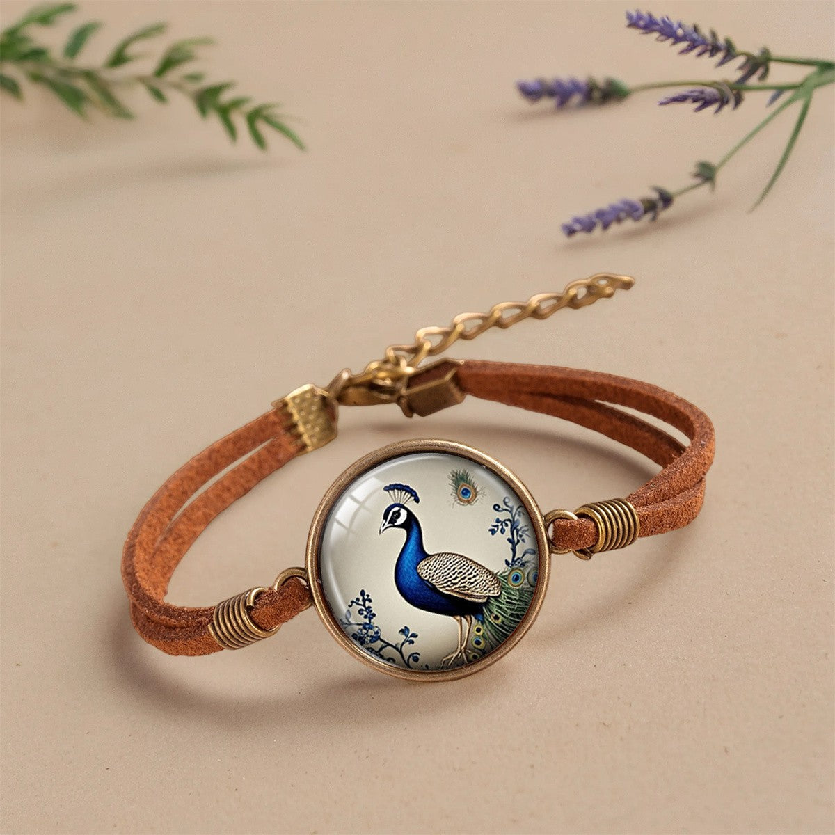 Peacock Cameo Bracelet