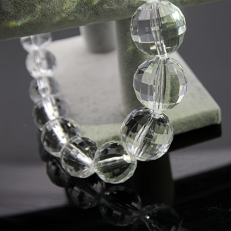 Faceted Crystal Bead Necklace