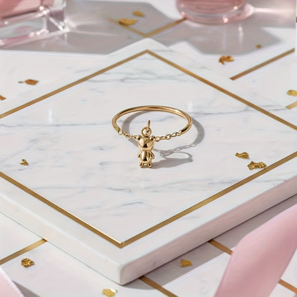 Daisy & Bear Chain Ring