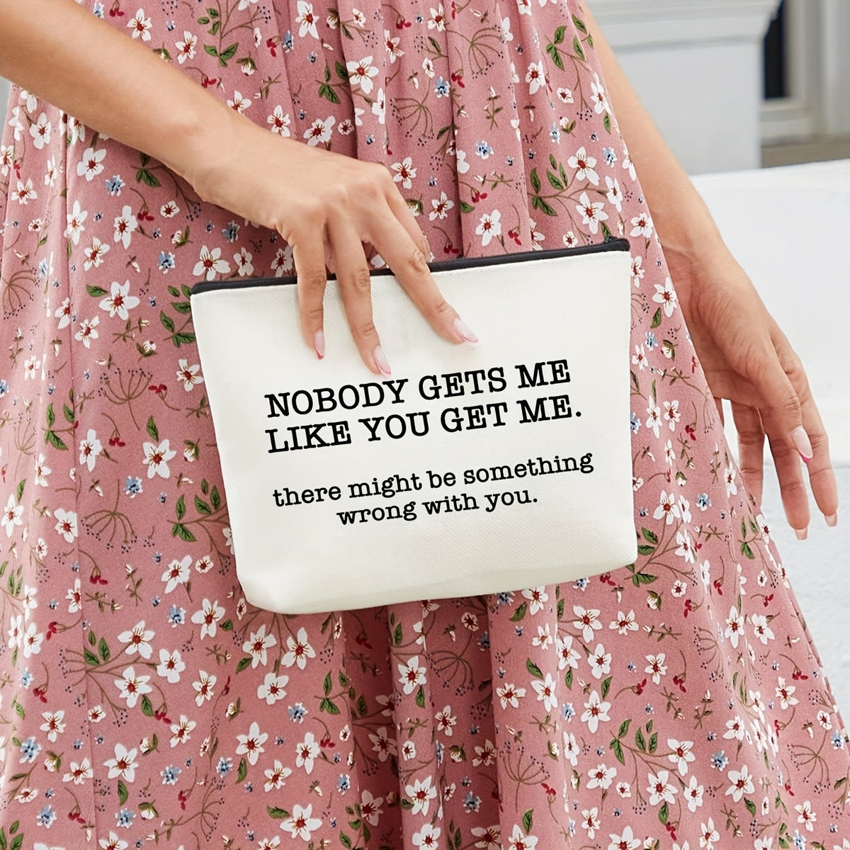 Nobody Gets Me Zipper Pouch