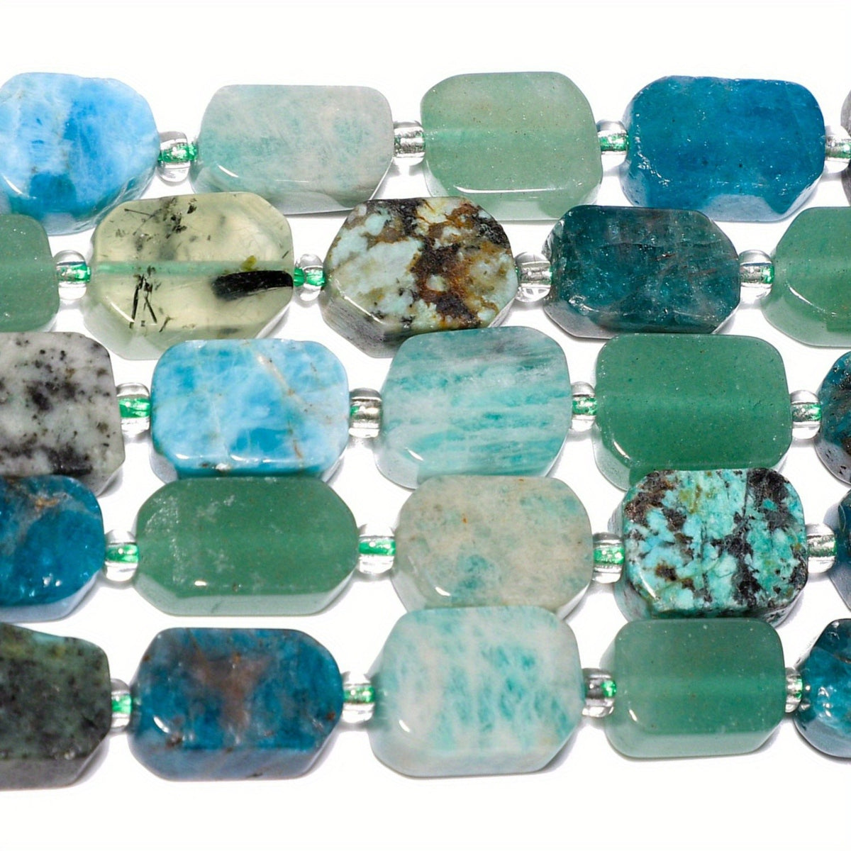 Mixed Stone Rectangle Bracelet