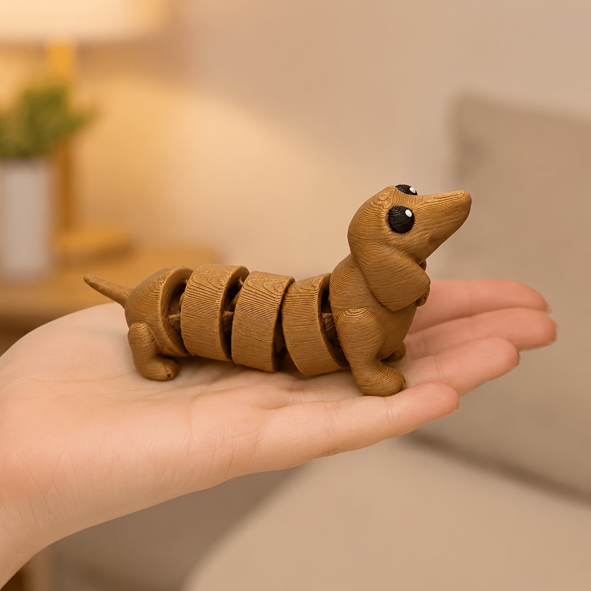 Poseable Dachshund Figurine