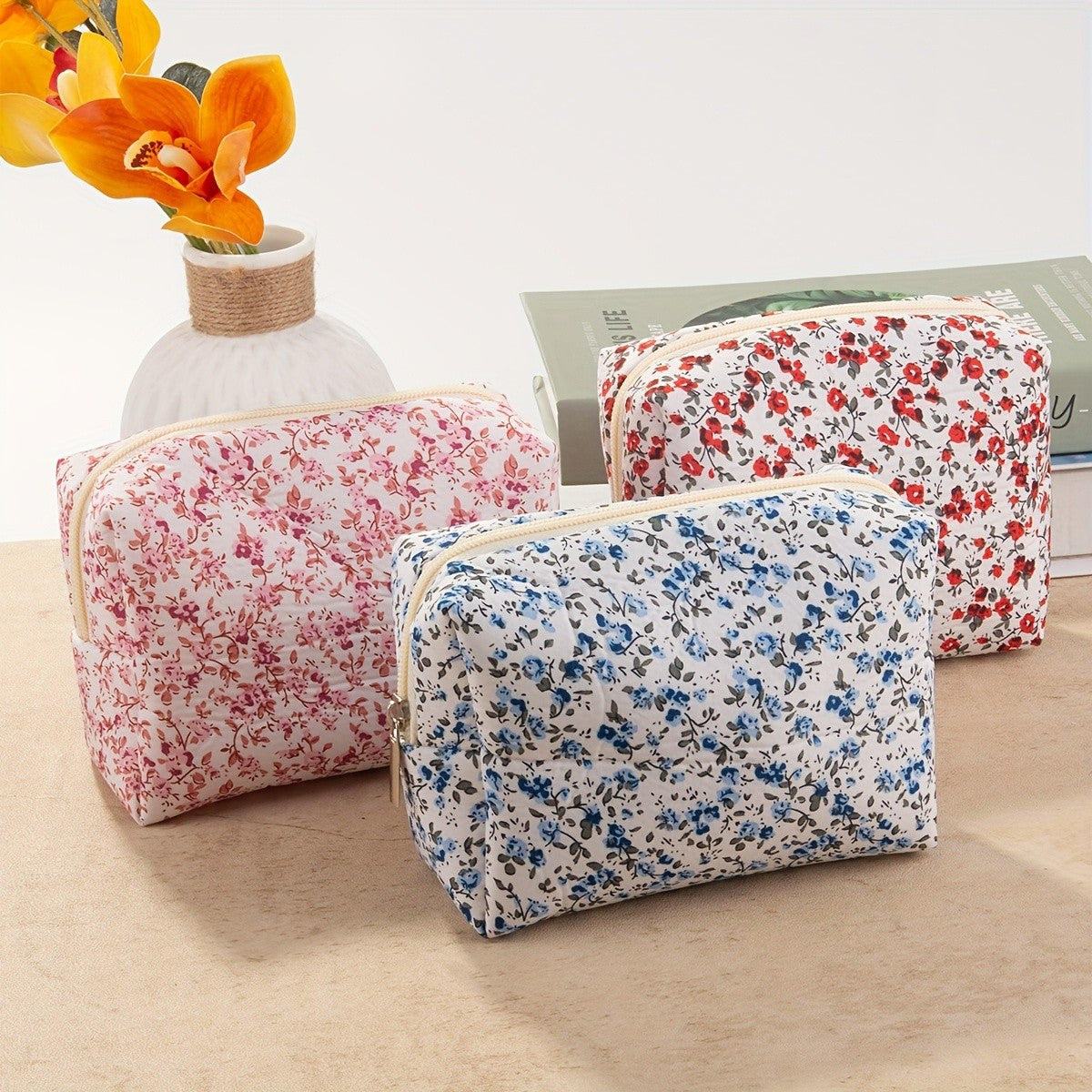 Floral Print Toiletry Bag
