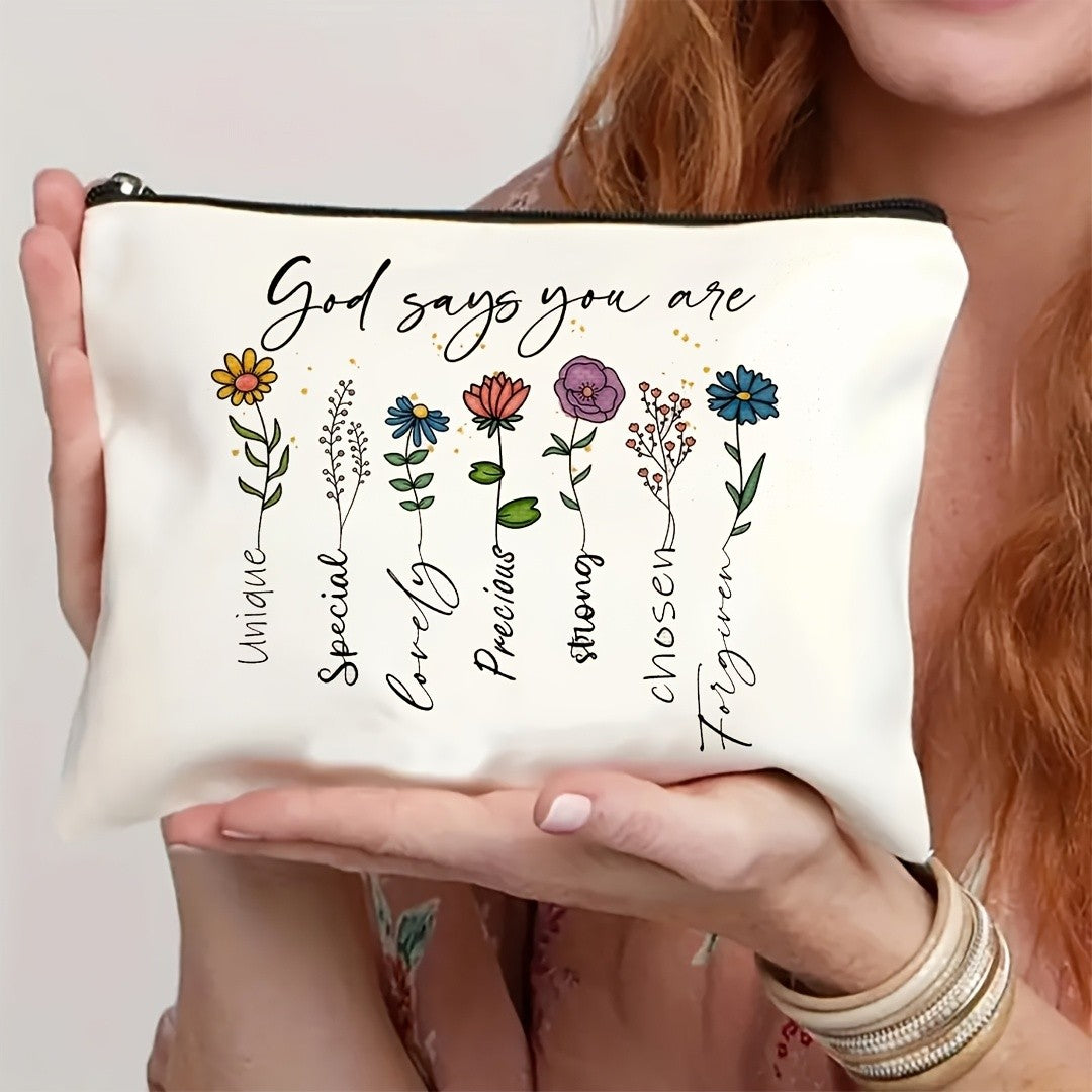 Floral Faith Cosmetic Pouch