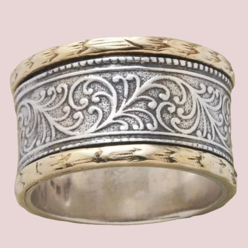 Ornate Scrollwork Wide Ring