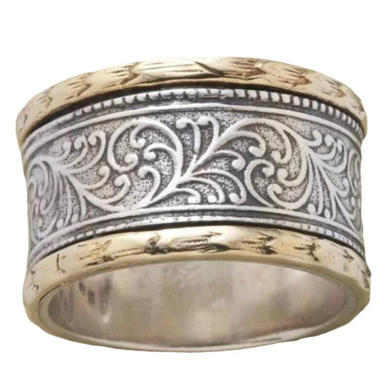 Ornate Scrollwork Wide Ring