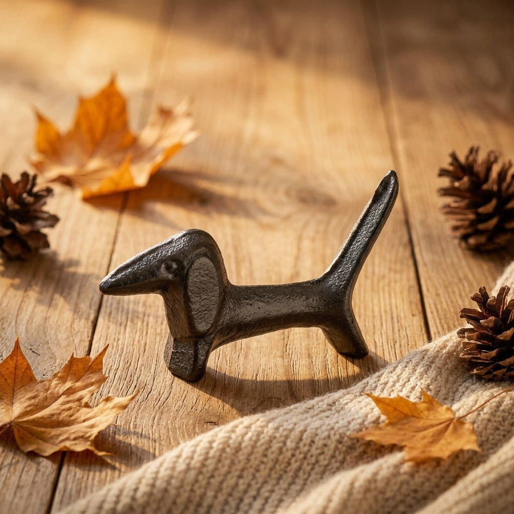 Cast Iron Dachshund Figurine
