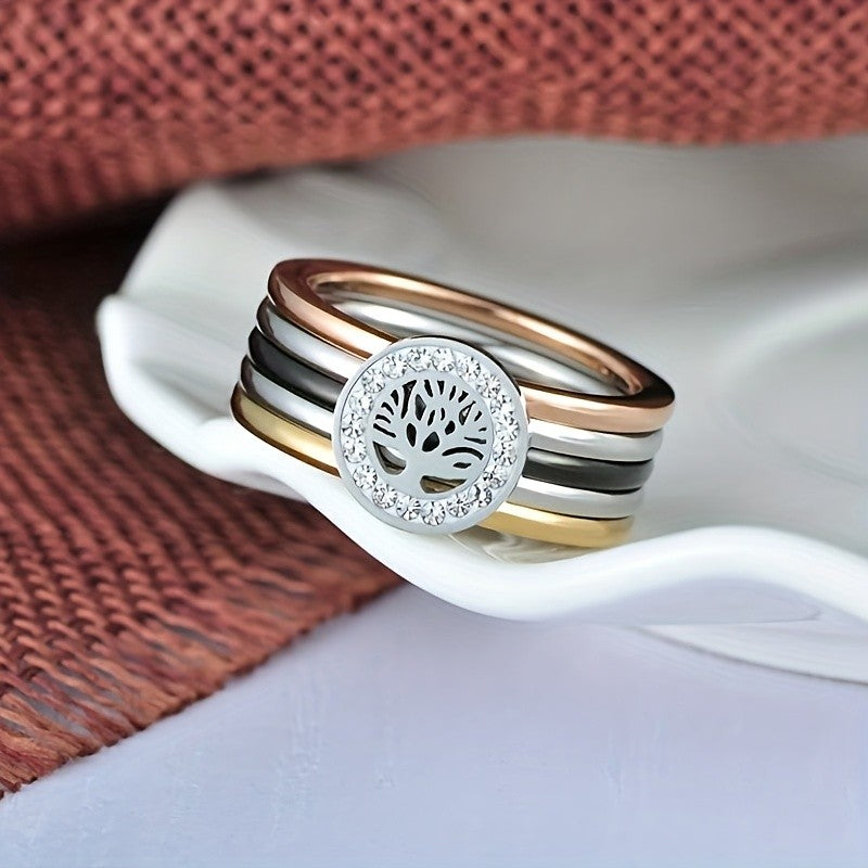 Tree of Life Crystal Ring