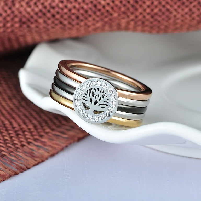 Tree of Life Crystal Ring