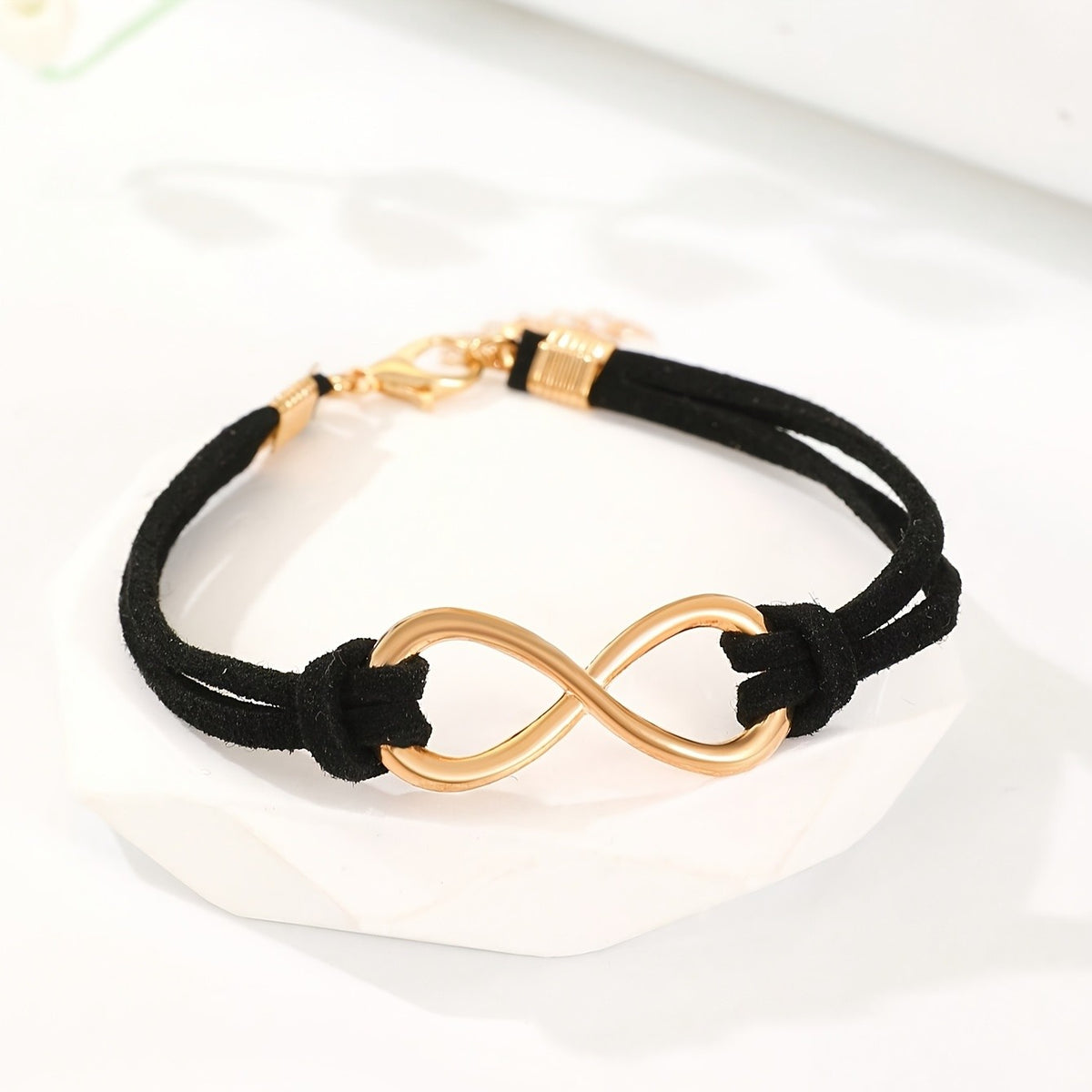Infinity Suede Cord Bracelet
