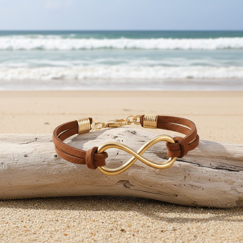 Infinity Suede Cord Bracelet