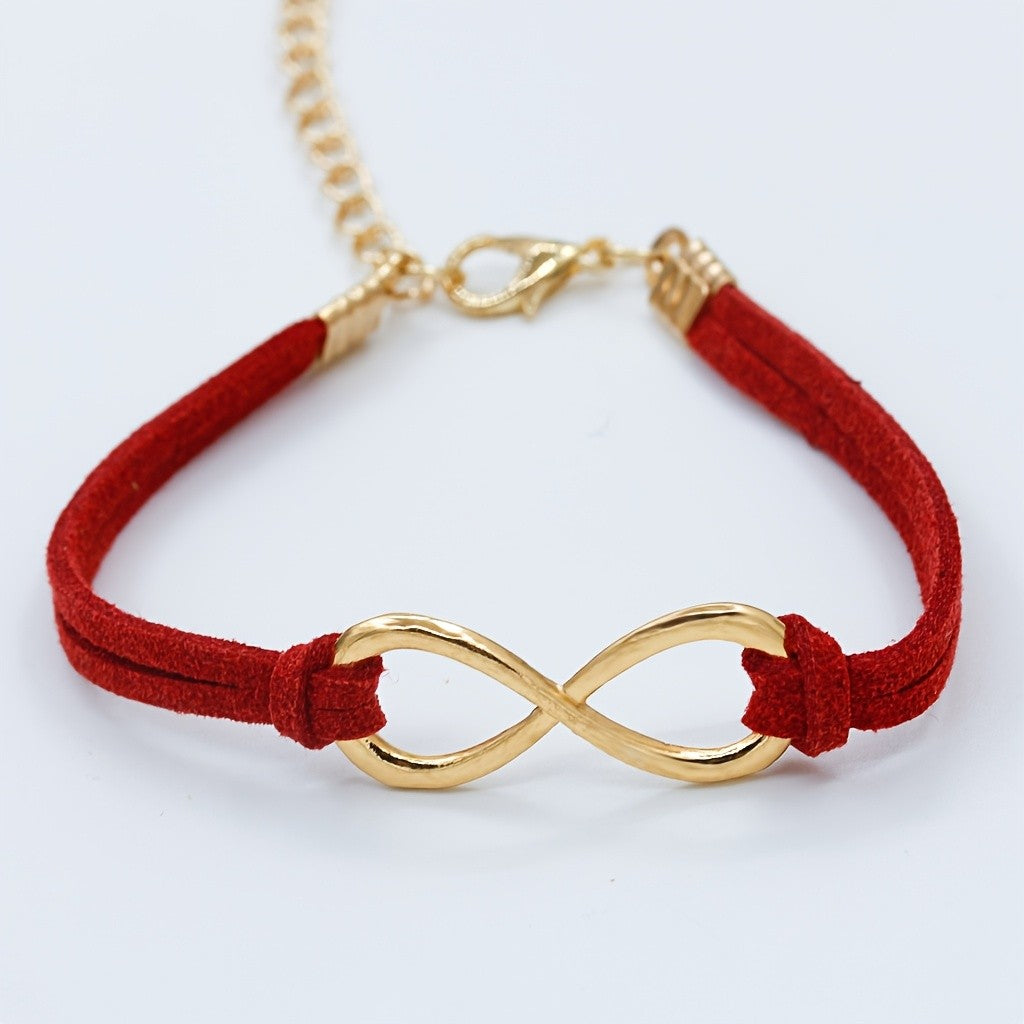 Infinity Suede Cord Bracelet