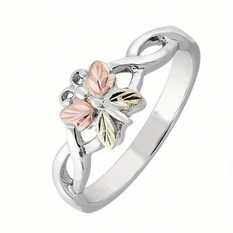 Two-Tone Butterfly Ring