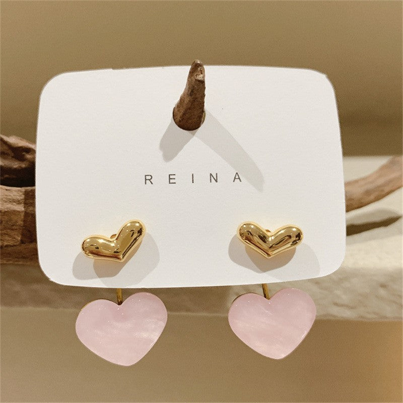 Heart Drop Earrings