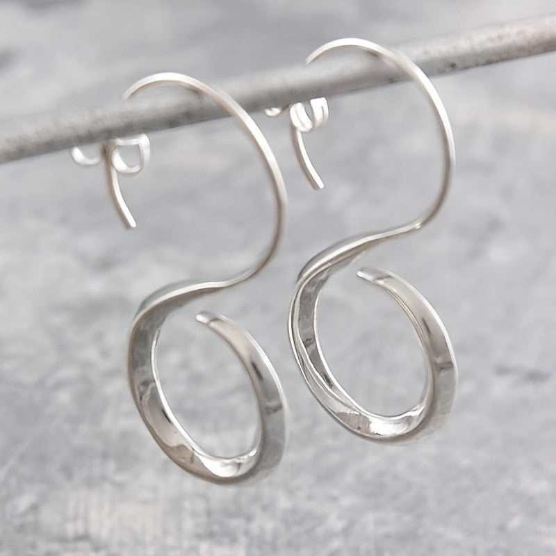 Sculptural Open Loop Earrings