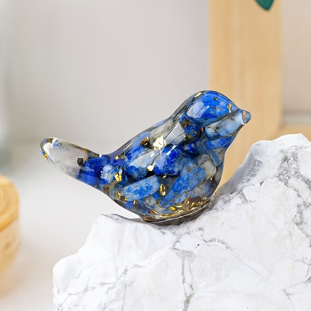 Turquoise Crushed Stone Bird