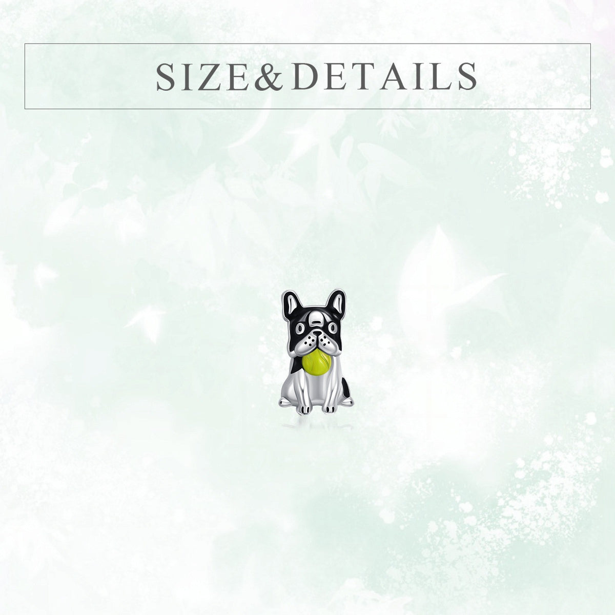 Black Dog Stud Earrings