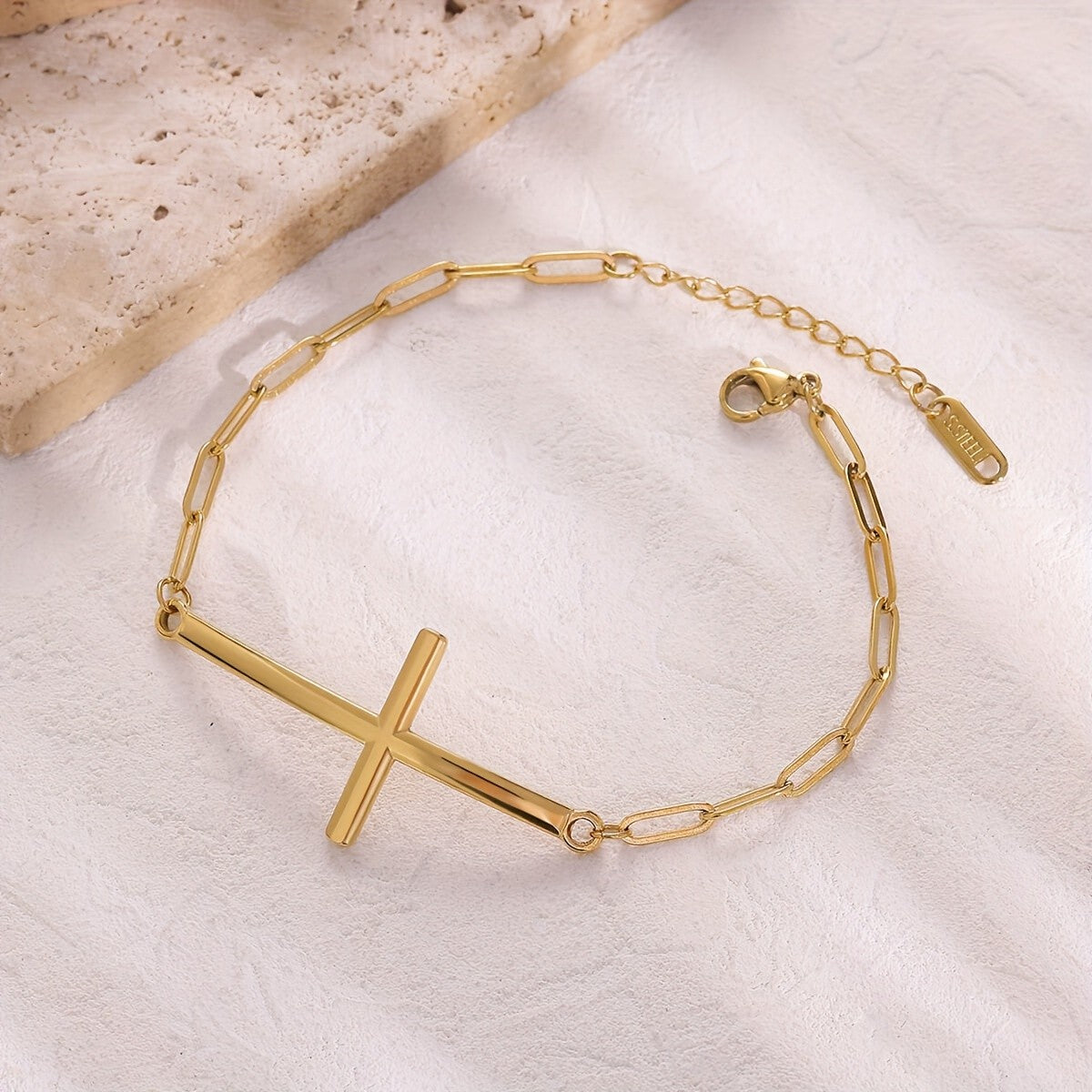 Horizontal Cross Link Bracelet