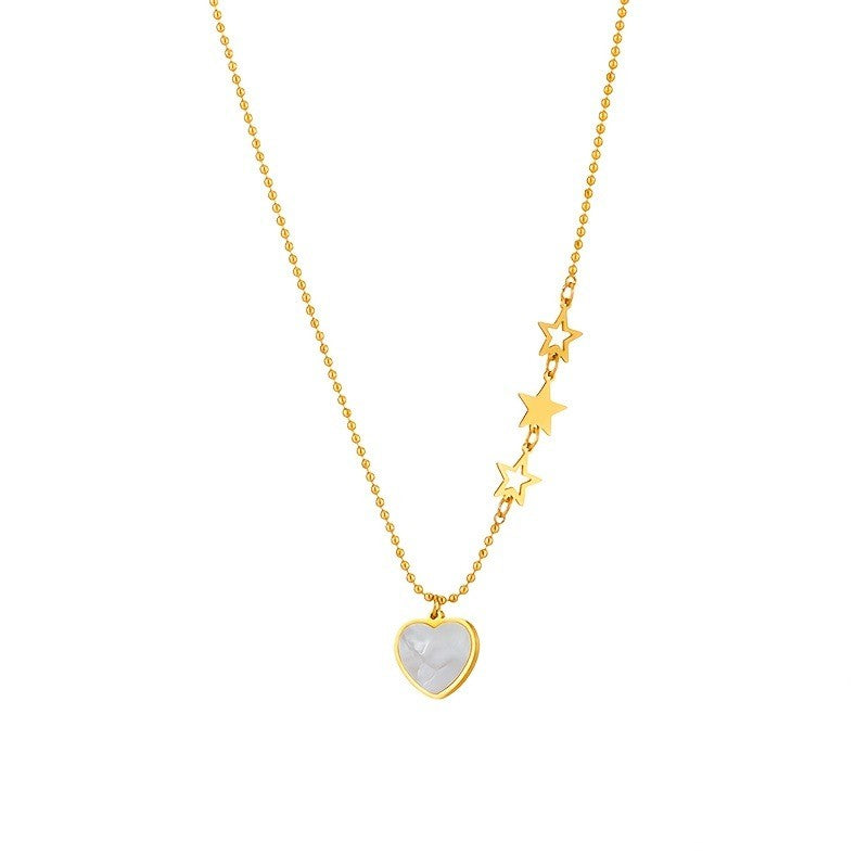 Shell Heart & Star Necklace
