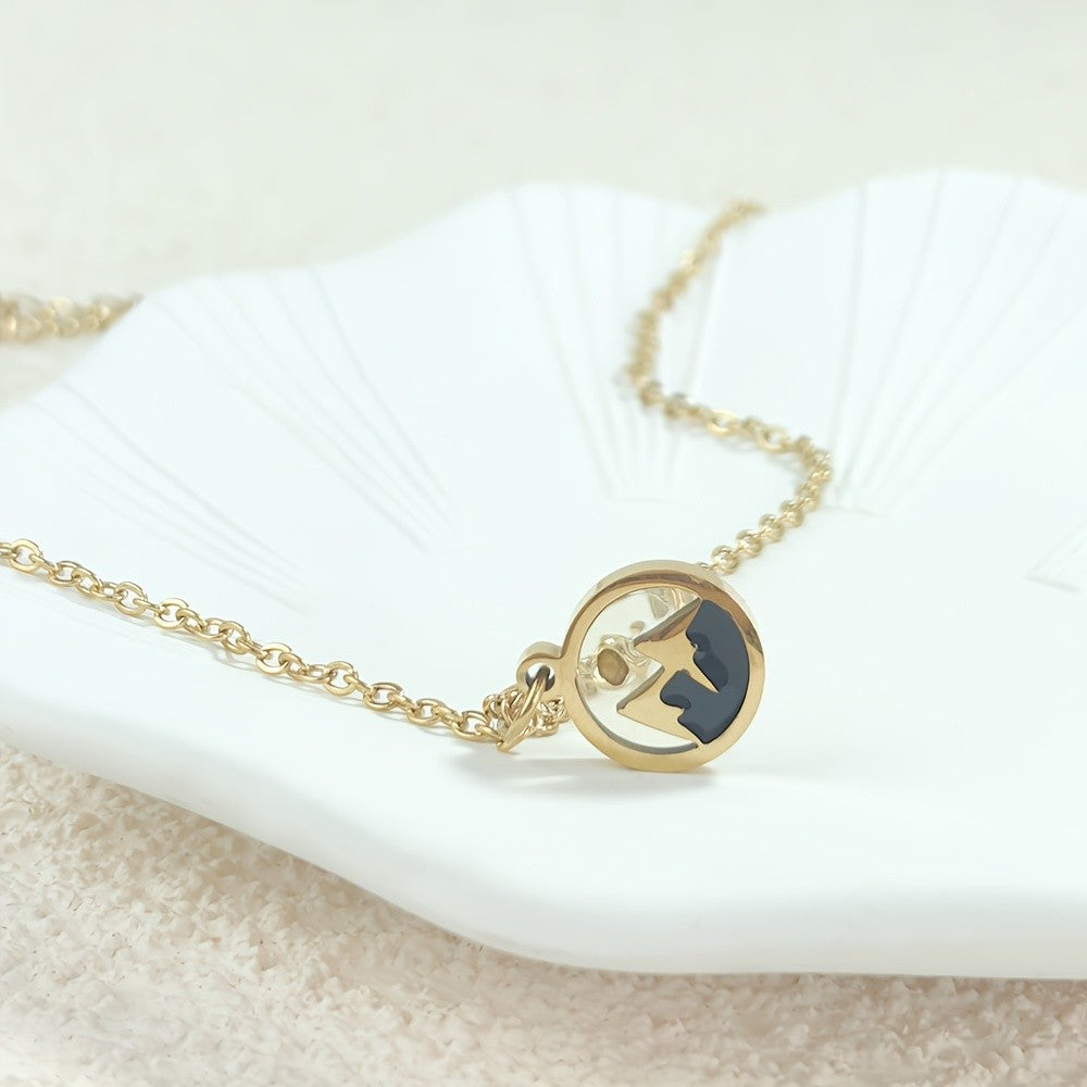 Mountain Enamel Faith Necklace